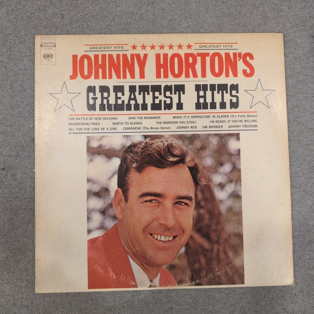 Johnny Horton Greatest Hits Vinyl LP Columbia Stereo CS 8396 Country Rockabilly - Picture 1 of 2